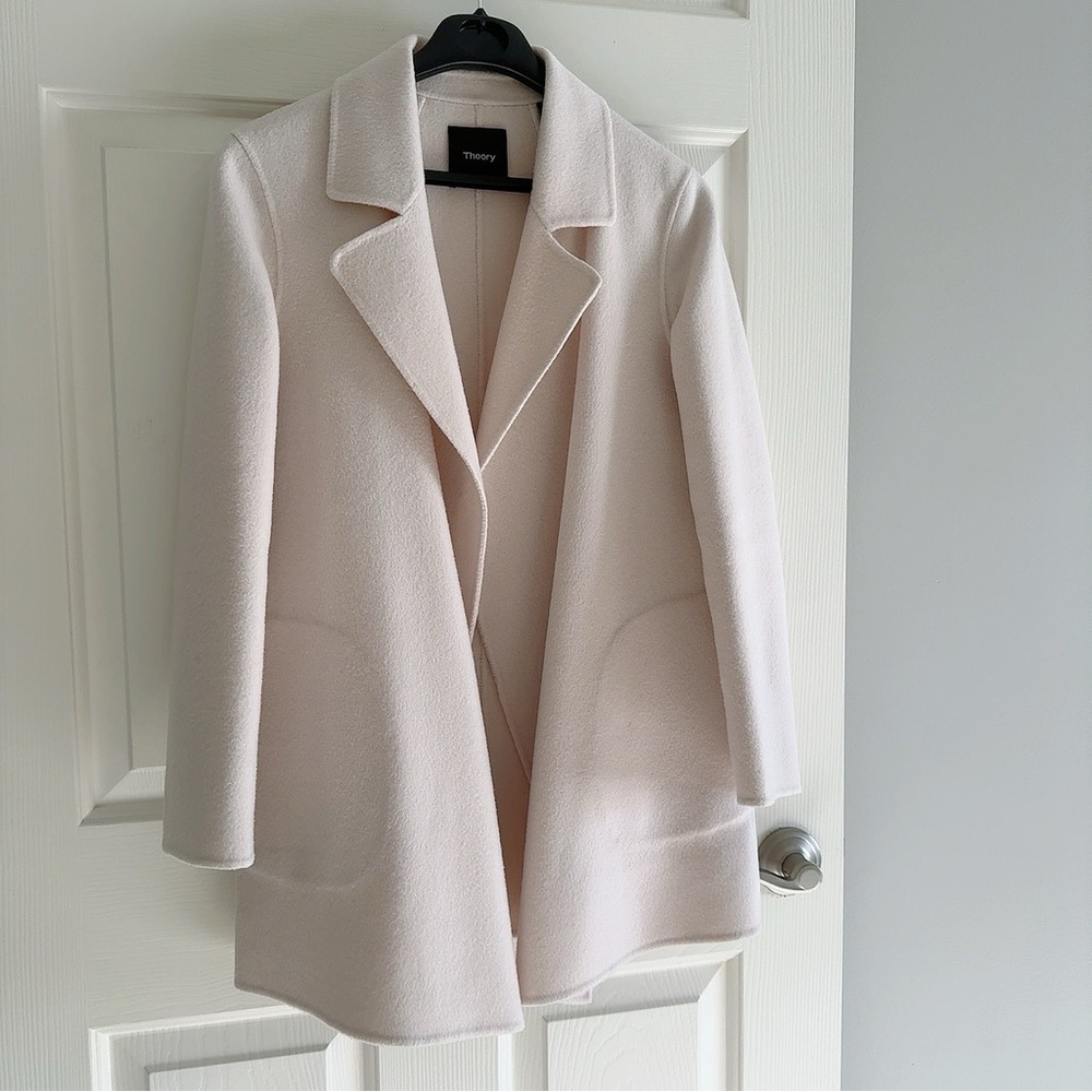 Theory Open Front Coat In Double-Face Wool-Cashme… - image 1